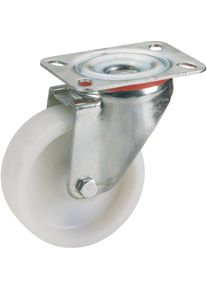 D&Ouml;RNER+HELMER D&ouml;rner + Helmer, M&ouml;belrollen, 728171 Kunststoff-Lenkrolle 125x40 mm Gl PP-natur Platte 100x85