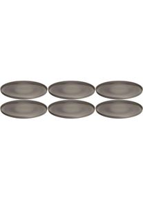 Leonardo Speiseteller Roma 6 St&uuml;ck,Taupe, Teller, Grau