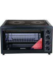 Brock Electronics Electric oven Brock 50 l, 1800W, Kleinbackofen, Schwarz