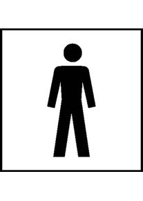 WOLK, Hausnummer + T&uuml;rschild, T&uuml;rschild WC - Herren Kunststoff B x H 100 mm 1 St.