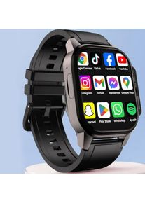 OBA Smartwatch mit 4G LTE, GPS, Gesundheits&uuml;berwachung und Kamera (49 mm, 4G), Smartwatch