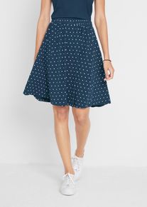 bonprix Femei Fustă din jerse (2 buc./pac.), albastru, 40/42