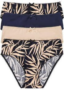 bonprix Femei Chiloţi maxi cu bumbac bio (4buc.), negru, 52/54