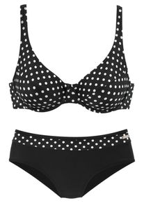 Lascana Kvinnor Bikini svart / vit Storlek 42