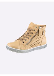 Andrea Conti Damen Kurzstiefelette in camel ,Gr&ouml;&szlig;e 38, Witt, 100% Rindsleder