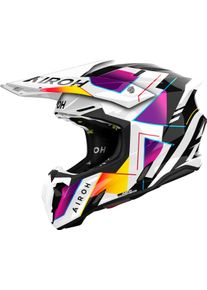 Airoh Twist 3 Rainbow, kask krzyżowy , kolor: Biały/Czarny/R&oacute;żowy/Ż&oacute;łty , rozmiar: XXL
