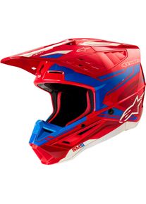 Alpinestars S-M5 Action 2, motocross helmet , color: Red/Blue/White , size: S