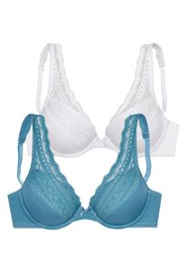 Petite Fleur Soutien-gorge Femme bleu, blanc taille 70