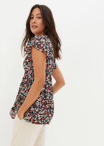 bonprix D&aacute;mska Matersk&aacute; tunika, z visk&oacute;zy, s funkciou na dojčenie, čierna, 46