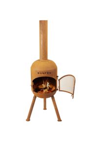 BonFeu, Gartenchemin&eacute;e, BonSolo Gartenkamin Rost