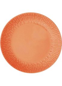 Aida Life in Colour - Confetti - Apricot lunch plate w/relief porcelain (13326), Teller, Mehrfarbig