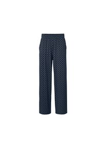 Tchibo - Bedruckte Palazzohose - Damen - Gr. XL - dunkelblau/print