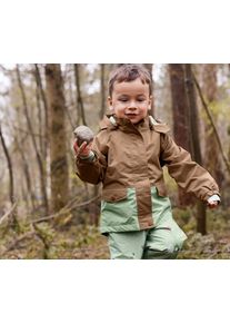 Tchibo - Thermo-Regenhose mit Monsterprint - Gr. 122/128 - gr&uuml;n/print