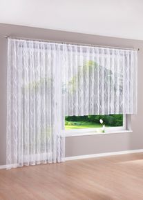 bonprix Perdea jacquard, alb, &Icirc;/Lă: 100/300 cm