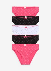 bonprix Nohavičky s m&auml;kkou bavlnou (5 ks), ružov&aacute;, 92/98