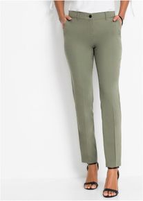 bonprix Femei Pantaloni de costum, verde, 40