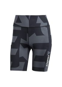 adidas terrex Pantaloni outdoor 'Multi 8-Inch Tight Shorts' Femei gri, Mărimea XS-S