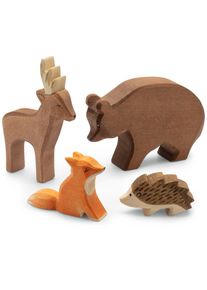 Margarete Ostheimer Set Waldtiere Ahornholz