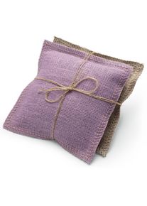 Terrible Twins Duftkissen Leinen Lila und Natur