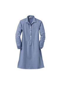 Novila Damen-Nachthemd Flanell Blau 38