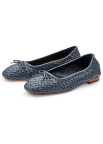 Allan K Damen-Ballerina geflochten Dunkelblau 42