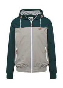 Iriedaily Prechodn&aacute; bunda 'Auf Deck' Muži b&eacute;žov&aacute; / tmavozelen&aacute; S