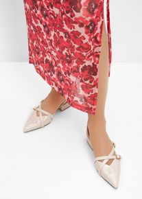 Slingbackpumps - beige - storlek 38 - bonprix