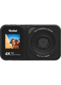 Rollei Compactline Dual Screen (7.3 mm, 64 Mpx, 1/3.2"), Kamera, Schwarz