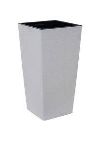 siena GARDEN, Blumentopf, NIZZA GROOVE LA834-05 Pflanzgef&auml;ss Polypropylen Creme (40 cm)