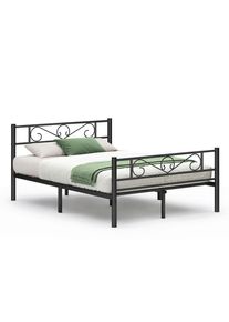 Boxxx Metallbett , Schwarz , Metall , 140x190 cm , in verschiedenen Gr&ouml;&szlig;en erh&auml;ltlich , Schlafzimmer, Betten, Metallbetten