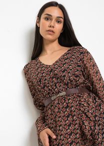 Stretchriem - bruin - maat 85 - bonprix