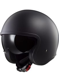 LS2 OF599 Spitfire II Solid, casque ouvert , couleur: Noir Mat , taille: XS