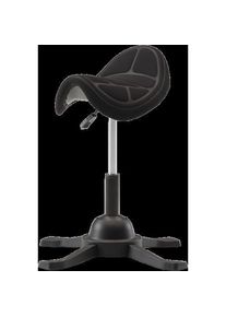 Up Up, B&uuml;rostuhl, Toronto ergonomic balance stool Black, Black fabric, longer gas lift