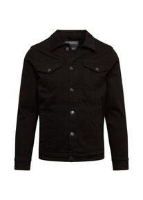 Denim Project, M&aelig;nd, Overgangsjakke 'Kash', Black Denim, St&oslash;rrelse S