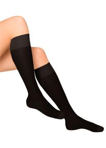 Damen St&uuml;tzkniestr&uuml;mpfe in schwarz ,Gr&ouml;&szlig;e 0, WITT, 84% Polyamid, 16% Elasthan