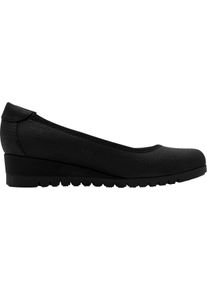 Jana Dames Ballerina met sleehak zwart Maat 38