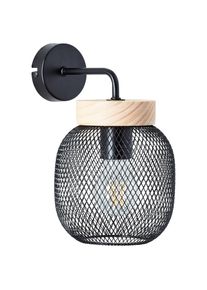 Brilliant Wandleuchte &raquo;Giada&laquo; E27 1 Stk. Wandlampe, H&ouml;he 26,5 cm, 1x E27, Metall/Holz