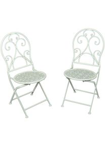 Garden Pleasure Gartenstuhl &raquo;Lascar&laquo; (Set) 2 Stk.2er Set, Stahl/Textil, stapelbar