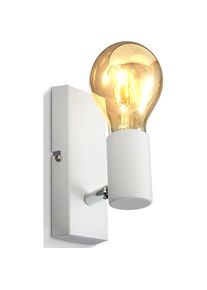 B.K.LICHT Wandleuchte &raquo;BK_DS1359 Wandlampe Innen, Retro, E27-Fassung, Wei&szlig;&laquo; E27 1 Stk. Wandstrahler, Vintage, Flurlampe, ohne Leuchtmittel (max. 60W)