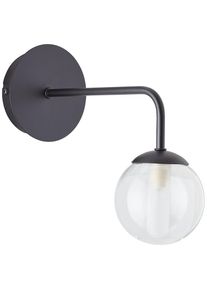 Brilliant Wandleuchte &raquo;Gitse&laquo; G9 H&ouml;he 23 cm, G9, Metall/Glas, schwarz/transparent