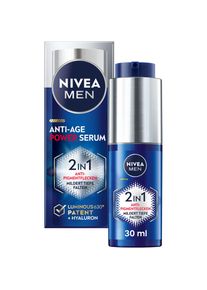 NIVEA MEN Gesichtsserum &raquo;ANTI-AGE 2IN1 POWER SERUM&laquo; Mildert tiefe Falten, zieht schnell ein, 24h intensive Feuchtigkeit.