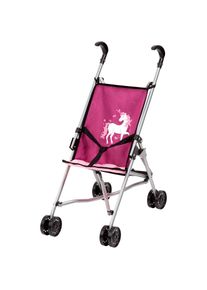 BAYER Puppenbuggy &raquo;bordeaux mit Einhorn&laquo;