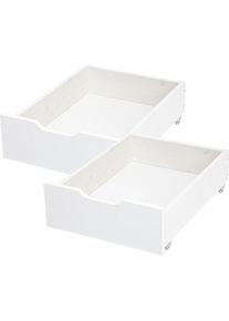 Hoppekids Schubkasten &raquo;JUMBO&laquo; auf Rollen in wei&szlig; 2 St&uuml;ck