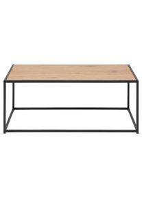 ACTONA GROUP Couchtisch &raquo;Seaford&laquo; Sofatisch, Wildeicheoptik, Gestell aus schwarzem Stahl, L: 100 cm