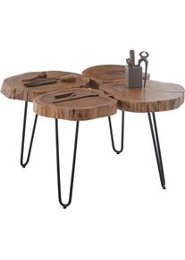 Stolkom Couchtisch &raquo;Cole&laquo; Massivholz Akazie, Wahlweise Couchtisch oder Beistelltisch