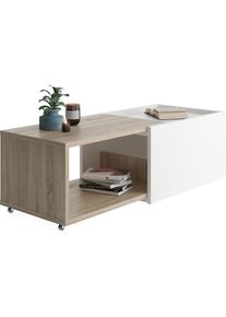 FMD Couchtisch &raquo;Slide&laquo; flexibel ausziehbar, mit Rollen, Breite: 70 bis 125 cm