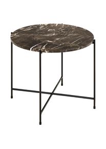 ACTONA GROUP Beistelltisch &raquo;Avila&laquo; Ecktisch, rund, Tischplatte aus Marmorstein, T: 52 cm