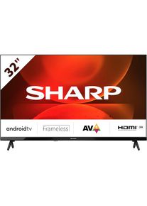 Sharp LED-Fernseher &raquo;1T-C32FHx&laquo; 80 cm/32 HD-ready Android TV Smart-TV Frameless Android TV, 3X HDMI