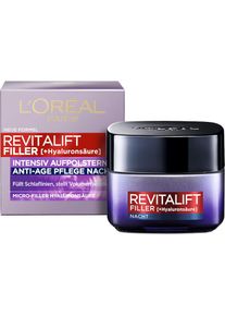 L'Or&eacute;al L'OR&Eacute;AL PARIS Nachtcreme &raquo;Revitalift Filler Nachtpflege&laquo; mit Hyalurons&auml;ure, intensive Aufpolsterung, mildert Falten
