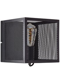 Brilliant Wandleuchte &raquo;Maze&laquo; E27 1 Stk. 20 x 20 x 20 cm, E27, Metall, schwarz korund